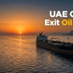 Oil tanker in Strait of Hormuz during global oil crisis with UAE OPEC exit and rising oil prices in 2026